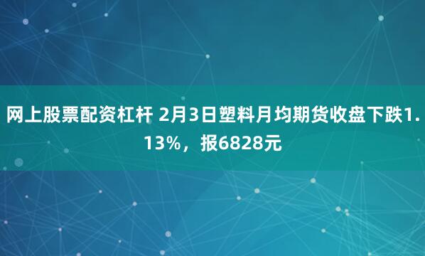 网上股票配资杠杆 2月3日塑料月均期货收盘下跌1.13%，报6828元